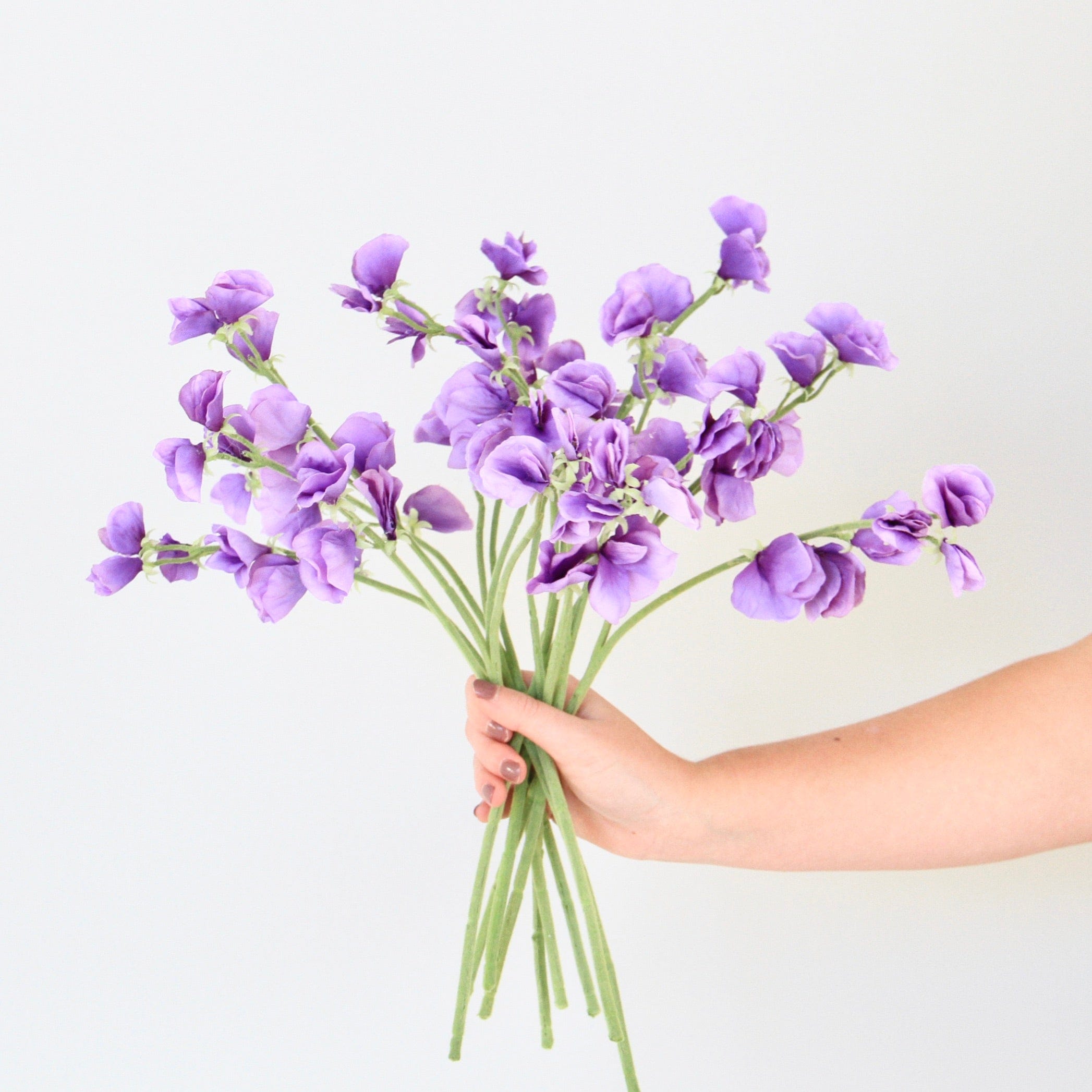 Realistic Artificial Small Dark Purple Sweet Pea ABX1262DPU by The Faux Flower Company