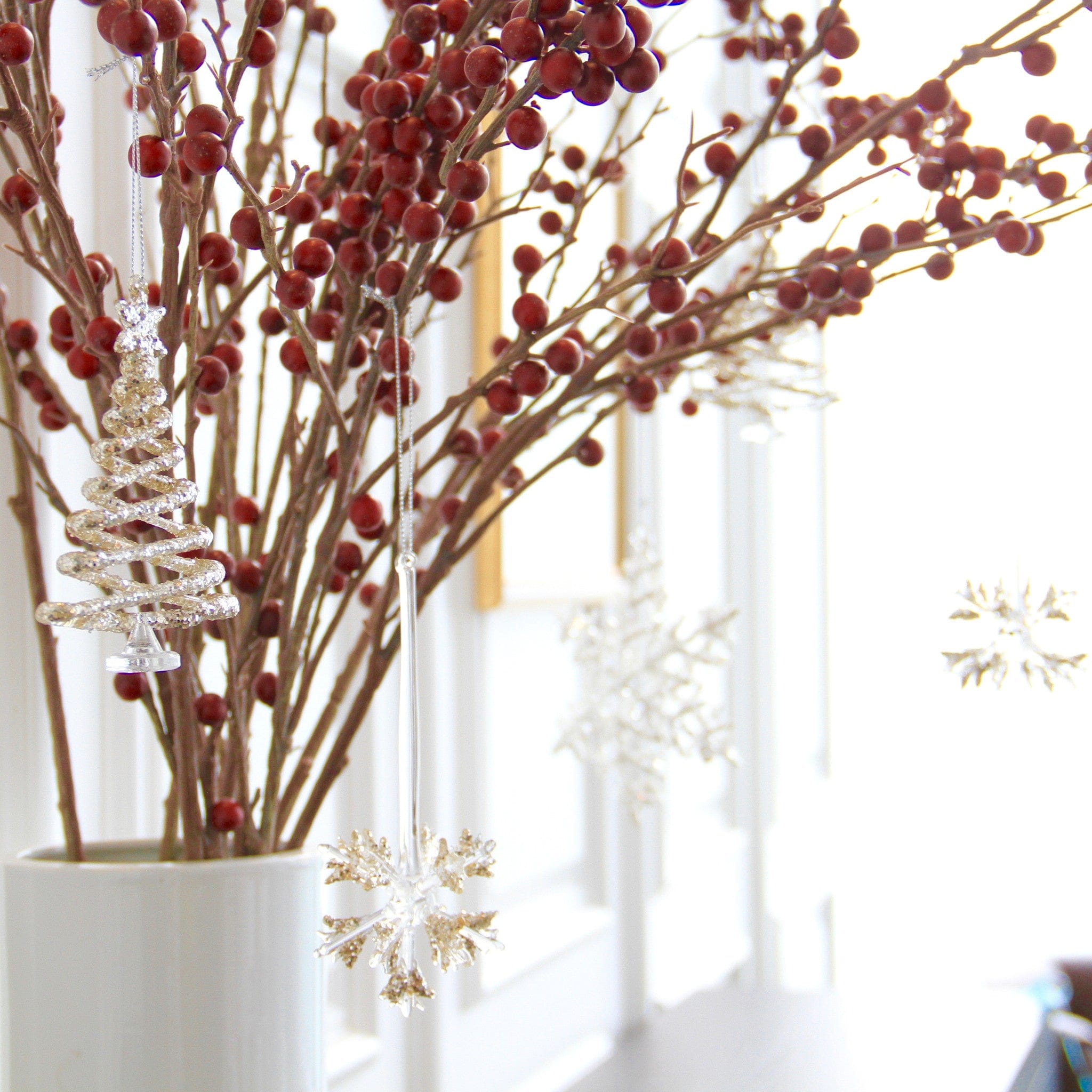 Realistic Artificial Tall Red Berries ABX3783RD by The Faux Flower Company