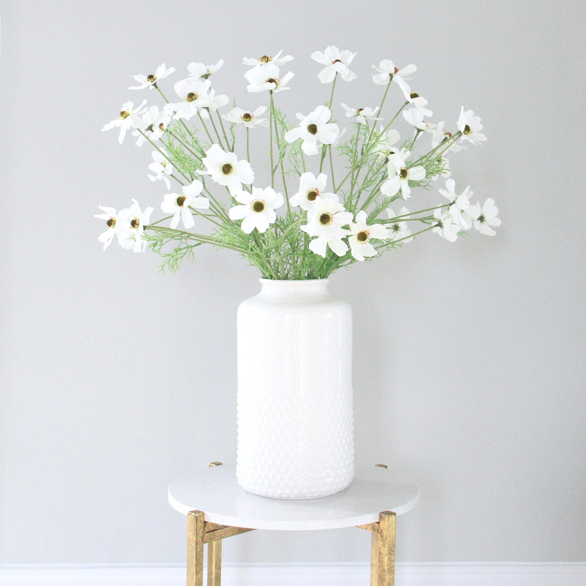 Realistic Artificial White Cosmos ABX6572WH by The Faux Flower Company
