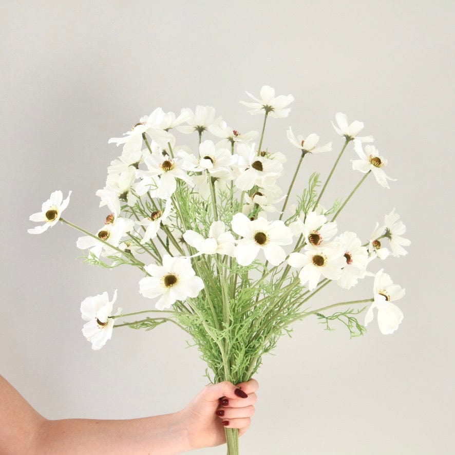 Realistic Artificial White Cosmos ABX6572WH by The Faux Flower Company