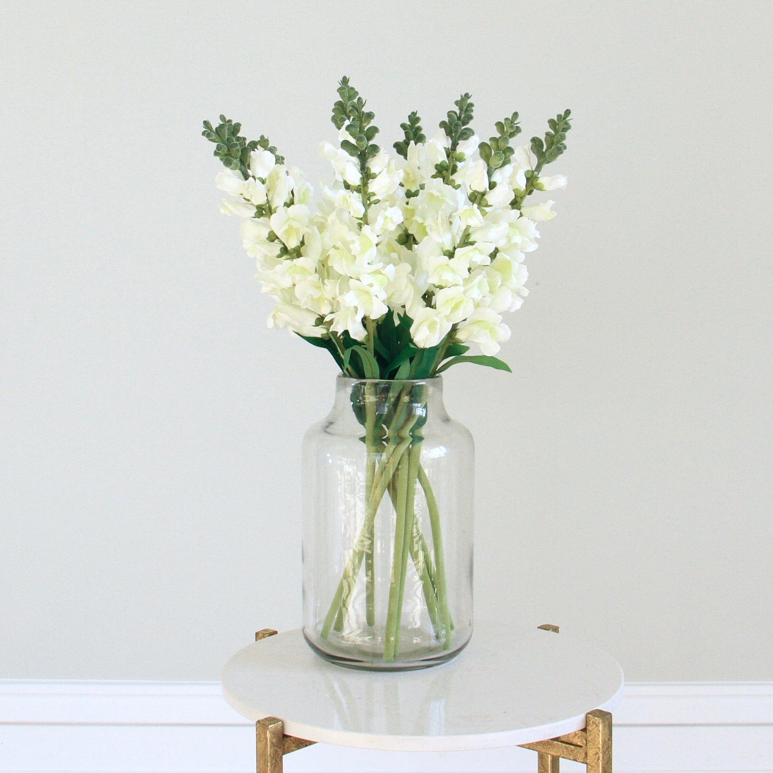 Realistic Artificial White Snapdragon ABX6594WH by The Faux Flower Company