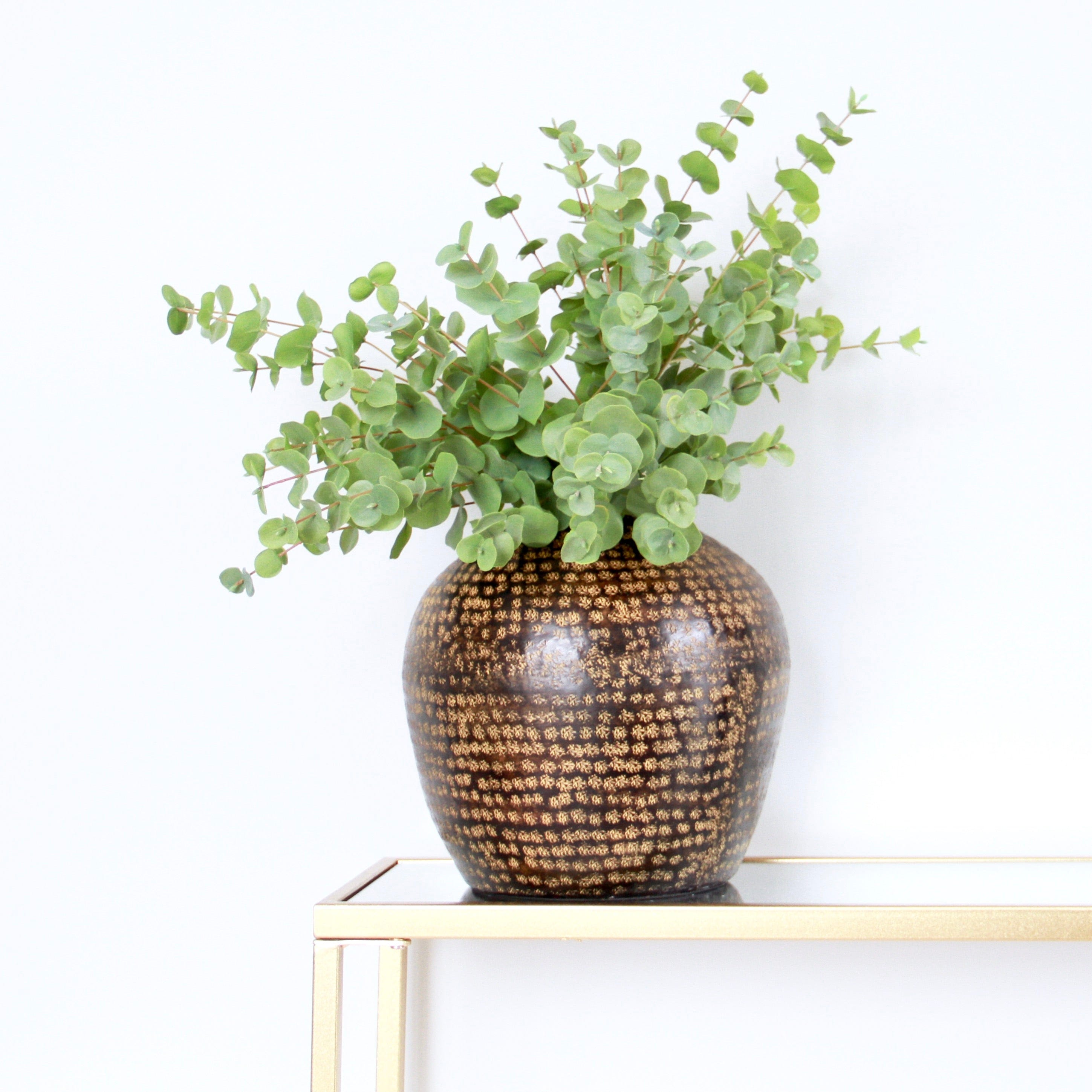 Realistic Brass Marla Vase AHCH-118 by The Faux Flower Company