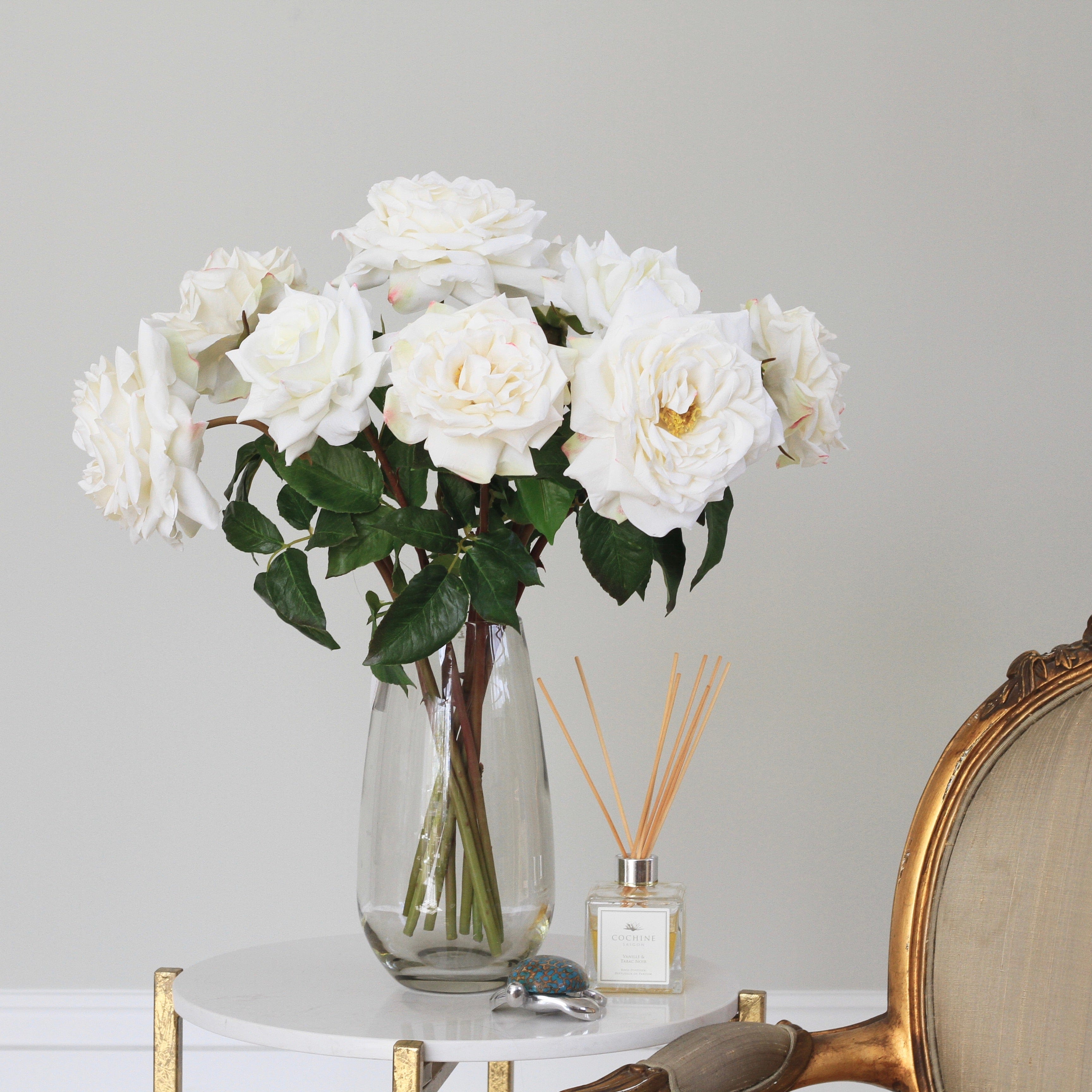 Realistic Clear Elegant Vase - Medium ABV2955 by The Faux Flower Company